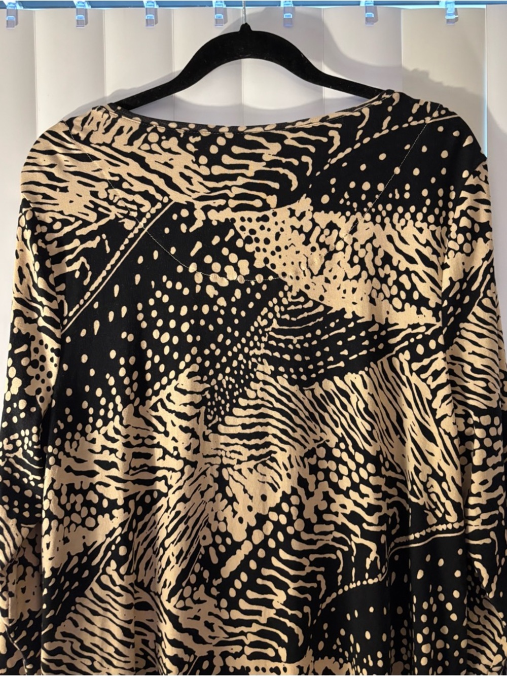 JM Collection Black and Tan Women’s Top Size L - Picture 6 of 8